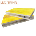 500 mm x 3000 mm 27 mm 3 capas Panel de encofrado amarillo / Paneles de encofrado tipo Doka Encofrado de hormigón Patio LEONKING Fenólico WBP
